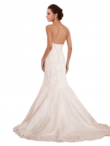 Sweetheart Neckline Sexy Mermaid Lace Wedding Dress Canada