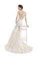 Illusion Neck Mermaid All Over Lace Wedding Dress