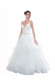 Spaghetti Straps Ball Gown Beach Wedding Dress with Lace Bodice Canada