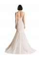 V-Neck Mermaid Tulle Wedding Dress