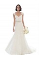 Off the Shoulder Mermaid Lace Beach Wedding Dress with Beaded Belt Canada