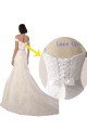 Off the Shoulder Mermaid Lace Beach Wedding Dress with Beaded Belt Canada