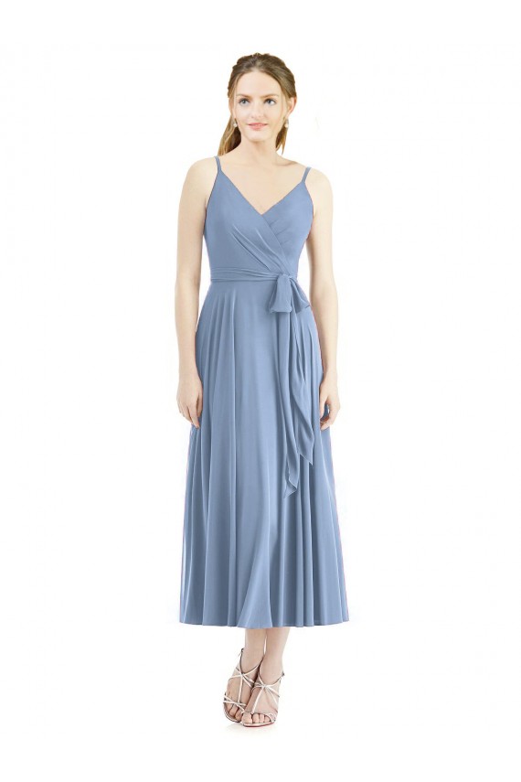 Short Tea Length Chiffon Bridesmaid Dress Canada