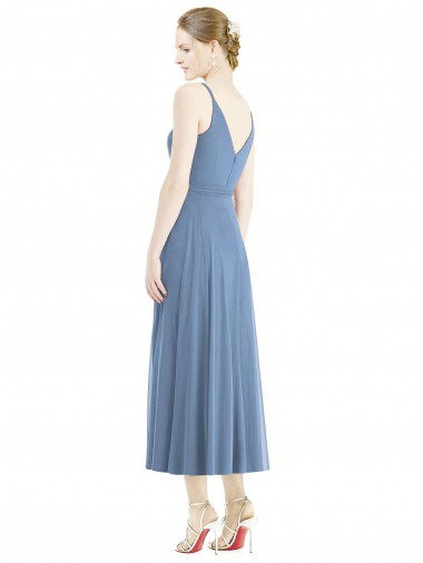 Short Tea Length Chiffon Bridesmaid Dress Canada