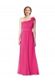 Full Length One Shoulder Chiffon Bridesmaid Dress Canada