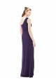 Draped One Shoulder Full Length Chiffon Bridesmaid Dress Canada
