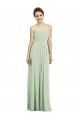 Full Length Strapless Chiffon Bridesmaid Dress with Sweetheart Neckline Canada