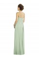 Full Length Strapless Chiffon Bridesmaid Dress with Sweetheart Neckline Canada