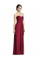 Long Strapless Chiffon Bridesmaid Dress with Side Slit Canada