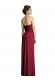 Long Strapless Chiffon Bridesmaid Dress with Side Slit Canada