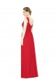 Full-Length Long Chiffon Bridesmaid Dress with Side Front Slit Canada