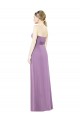 Sweetheart Neckline Strapless Chiffon Bridesmaid Dress with Wrap Pleat Canada