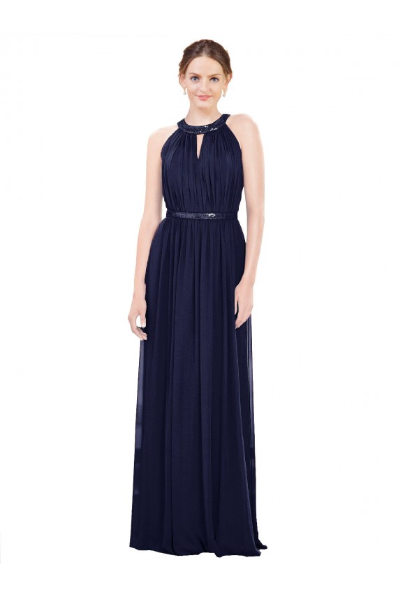 Vintage Full-Length Sleeveless Chiffon Bridesmaid Dress  Canada