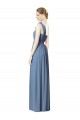 Flower Shoulder Draped One Shoulder Chiffon Bridesmaid Dress Canada