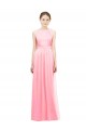Sleek Halter Neck Chiffon Bridesmaid Dress  Canada
