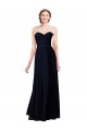 Strapless Chiffon Bridesmaids Dress with a Beaded Lace Sweetheart Bodice Canada