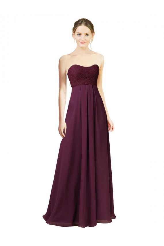 Dreamy Lace Over Chiffon Bridesmaid Dress Canada