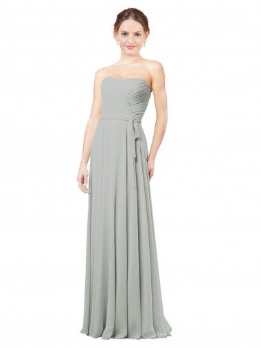 Delicately Draped Chiffon Bridesmaid Dress Canada