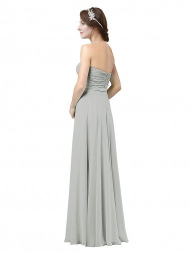 Delicately Draped Chiffon Bridesmaid Dress Canada