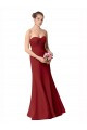 Full Length Sweetheart Chiffon Bridesmaid Dress with Ruched Bodice Canada