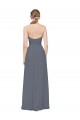 Twisted Waist Pleats Sweetheart Long Chiffon Bridesmaid Dress Canada