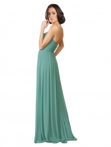 Spaghetti Straps Sweetheart A-Line Chiffon Bridesmaid Dress Canada