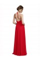 V-Neck Spaghetti Halter Strap Chiffon Bridesmaid Dress Canada