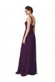 Full Length Chiffon Bridesmaid Dress with Spaghetti Straps Canada