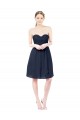 Sweetheart Cocktail Knee Length Chiffon Cocktail Bridesmaid Dress Open Back Canada