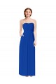 Strapless Sweetheart Keyhole Back Long Chiffon Bridesmaid Dress Canada