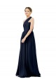 Draped One Shoulder Strapless Chiffon Bridesmaid Dress Canada