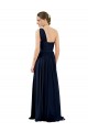 Draped One Shoulder Strapless Chiffon Bridesmaid Dress Canada