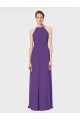 Long Chiffon Spaghetti Strap Halter Bridesmaid Dress Canada