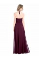 Full Length Chiffon Bridesmaid Dress with Halter Top Canada