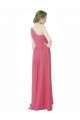 One Shoulder Chiffon Bridesmaid Dress with Asymmetrical Ruched Bodice Canada