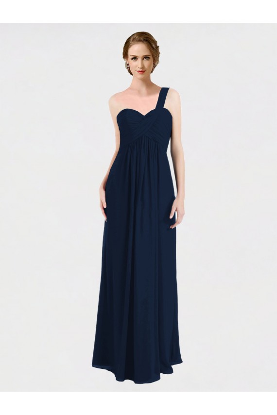Full Length Long Chiffon Bridesmaid Gown with Sweetheart Neckline Canada