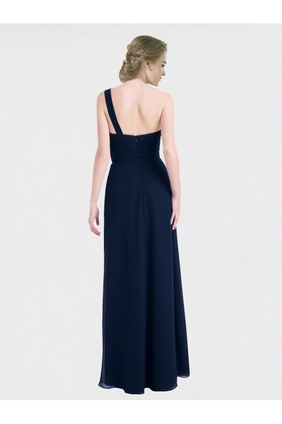 Full Length Long Chiffon Bridesmaid Gown with Sweetheart Neckline Canada