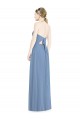 Halter Neck Tie Back Long Chiffon Bridesmaid Dress Canada