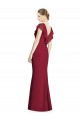 V-Neck V-Back Long Chiffon Bridesmaid Dress Canada