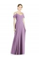 Off the Shoulder Open Cowl-Back Maxi Bridesmaid Dress Canada