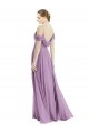 Off the Shoulder Open Cowl-Back Maxi Bridesmaid Dress Canada