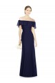 Off the Shoulder Full-Length Trumpet Chiffon Bridesmaid Dress Canada