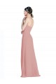 Daped A-Line Chiffon Bridesmaid Dress with Pleated Sweetheart Bodice Canada