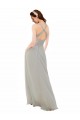 Chiffon Bridesmaid Dress with Ruched Draped Bodice Canada
