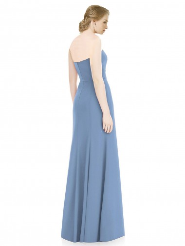Draped Strapless Sweetheart Trumpet Chiffon Bridesmaid Dress Canada