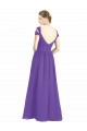 Off the Shoulder Cap Sleeves Chiffon Bridesmaid Dress with Pleats Canada