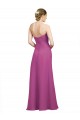 Sweetheart Neckline Pleated Chiffon Bridesmaid Dress with Low Back Canada