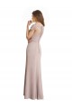 Capped Sleeves Embroidered with Applique Lace Mermaid Chiffon Bridesmaid Dress Canada