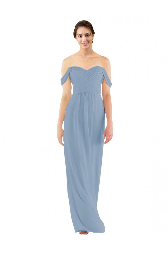 Sweetheart Neckline Chiffon Off-the-Shoulder Bridesmaid Dress Canada
