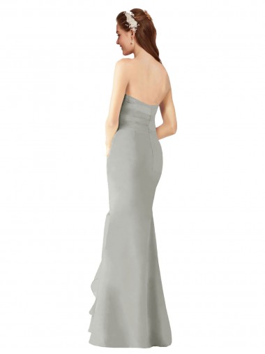 Strapless Chiffon Bridesmaids Dress with Sweetheart Neckline Canada